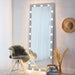 Hollywood Full Length Mirror with Lights Full Body Vanity Mirror with 3 Color Modes Lighted Standing Floor Mirror for Dressing Room Bedroom Wall Mounted Touch Control Silver 63"x24"