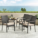 Outdoor Wicker Chairs, 56225.00CHRBRN KD, 4pcs - DTYStore