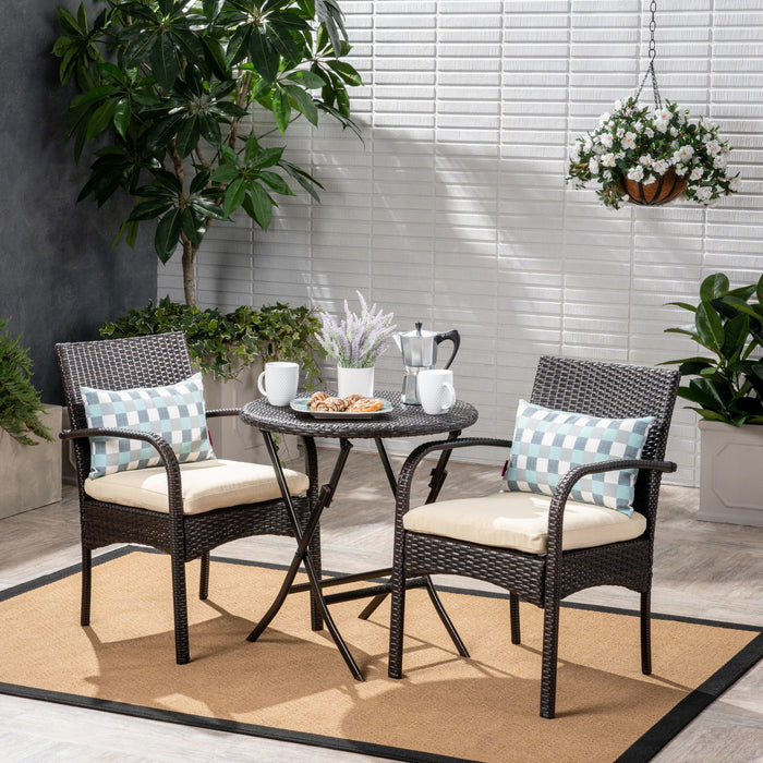 Outdoor Dining Set 3Pcs Bistro Set, 2 - Person Round - DTYStore