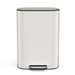 13 Gallon 50L Kitchen Foot Pedal Operated Soft Close Trash Can - Stainless Steel Ellipse Bin