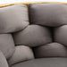 Luxury modern simple leisure velvet single sofa chair bedroom lazy person household dresser stool manicure table back chair gray - DTYStore