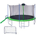 16FT Trampoline with Slide , Outdoor Trampoline for Kids and Adults with Enclosure Net and Ladder,football goal,backboard - DTYStore