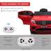 12V Toddler Ride On Car with Remote Control, Mercedes Benz AMG GLC63S Coupe, Electric Car with 2 Speed, MP3 Player, Light, Horn, Songs, Suspension, Red