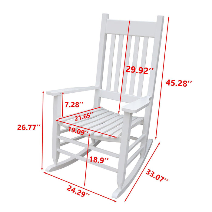 Wooden Porch Rocker Chair - Without Mat