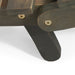 LAHAINA WOOD FOLDABLE CHAISE LOUNGE - GREY - DTYStore