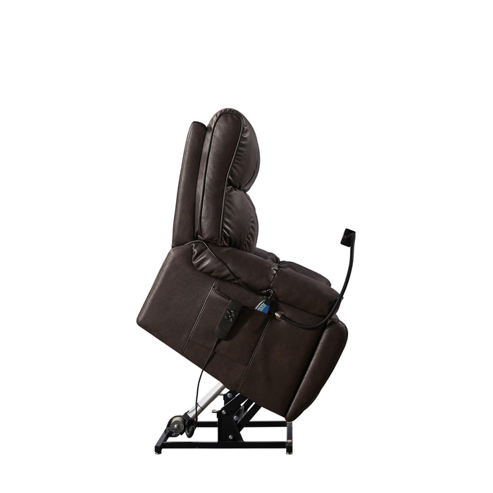 Recliner Chair with Phone Holder,Electric Power Lift Recliner Chair with 2 Motors Massage and Heat for Elderly, 3 Positions, 2 Side Pockets, Cup Holders