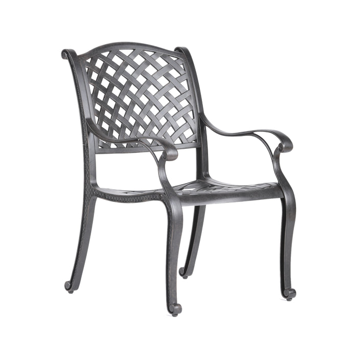 Sparta Modern Dining Arm Chair, Dupione Brown - DTYStore