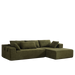 Modern Chenille Upholstered Sectional Sofa Couch Set,Modular 108" L Shaped Sectional Living Room Sofa Set With 6 Pillows,Free Combination Sofa Couch for Living Room,Bedroom(Right Chaise) - DTYStore