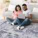 DTY Signature Collection 6X9 Grey/Denim /Abstract Non-Shedding Living Room Bedroom Dining Home Office Stylish and Stain Resistant Area Rug - DTYStore