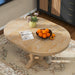 Farmhouse Dining Table Extendable Round Table for Kitchen, Dining Room