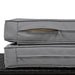 2-Piece Outdoor Rattan Daybed, Outdoor Bed with 5 Positions, Outdoor Loveseat Patio Sofa with Bench Lounge Roof Set and Cushions for Poolside, Backyard and Garden (Grey Wicker + Grey Fabric) - DTYStore