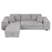 104.5" Pull Out Sleeper Sofa Reversible L-Shape 3 Seat Sectional Couch with Storage Chaise and 2 Stools for Living Room Furniture Set,Gray