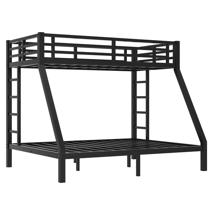 Metal Twin XL over Queen Bunk Bed for Teens and Adults,Space-Saving/Noise Reduced/No Box Spring Needed, Old SKU W1307S00045 - DTYStore