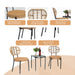 3 Pieces Of Luxury Outdoor Wicker Furniture - Patio Bistro Style Table And Chair Combination,Weather-resistant PE Wicker Weave, Stainless Steel Fame, Suitable For Garden, Terrace,Backyard Casua - DTYStore