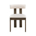 Wooden Dining Chairs Set of 2, Modern Boucle Upholstered Kitchen Side Chairs,Mid Century Modern Kitchen Chairs with Open Back Farmhouse Wooden Side Chairs for Dining Room,Living Room,Restaurant - DTYStore