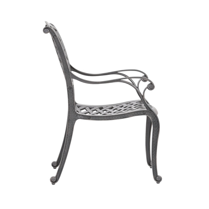 Sparta Modern Dining Arm Chair, Dupione Brown - DTYStore