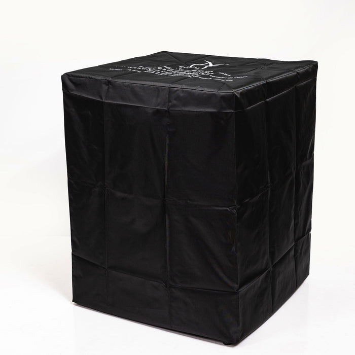 Wicker Fire Pit Column with Glass Wind Guard - DTYStore