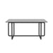 Modern Tempered Glass Tea Table Coffee Table, Table for Living Room,Black