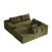 Modern Chenille Upholstered Sectional Sofa Couch Set,Modular 108" L Shaped Sectional Living Room Sofa Set With 6 Pillows,Free Combination Sofa Couch for Living Room,Bedroom(Right Chaise) - DTYStore
