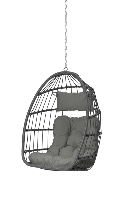 Outdoor Garden Rattan Egg Swing Chair Hanging Chair - DTYStore