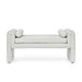 Bedroom storage stool, linen fabric storage stool, large storage space, 50.39 inches, can be used for bed end, living room, entrance, White