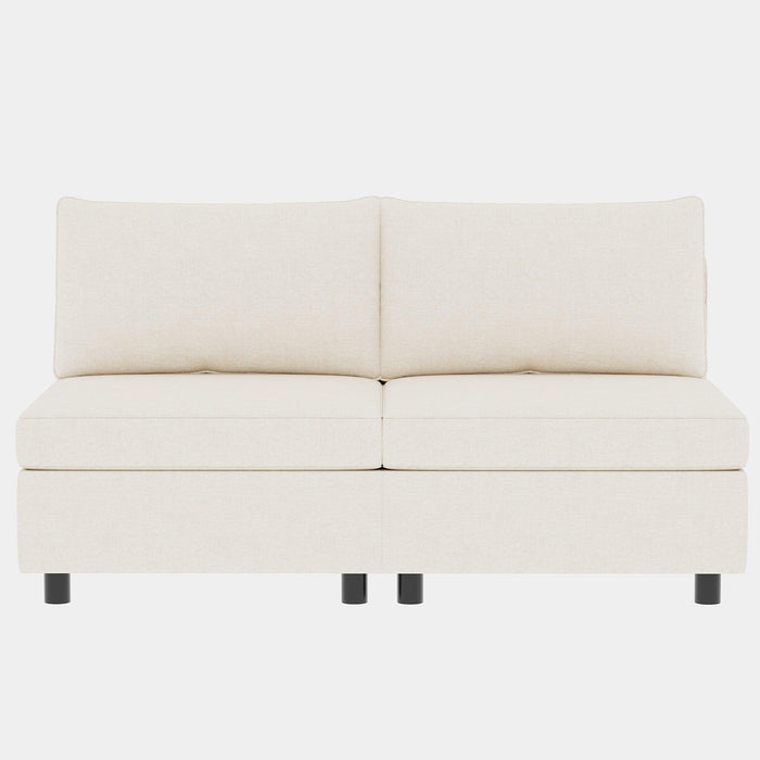 Love Seat Couches, 2 Seater Loveseat Mid Century Modern Sofa Couch With Storage for Small Spaces, Living Room, Dorm, Bedroom