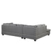 104.5" Reversible Sectional Sofa Space Saving with Storage Ottoman Rivet Ornament L-shape Couch for Small or Large Space Dorm Apartment