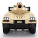 Ride On Tank 24V Thunder Tank Car with Fighting Cannon and Rotating Turret, Remote Control, Lights, Music, Military Battery Powered Truck Toy Gift for Boys Girls, 3-8 Years Old, Desert Yellow