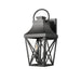 Outdoor Wall Lights, Porch Lights, Waterproof Outdoor Wall Sconce, Exterior Light Fixture Matte Black with Clear Glass Shade for Garage Patio Front Door Balcony (1 pack) - DTYStore