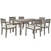 U_Style Acacia Wood Outdoor Dining Table And Chairs Suitable For Patio, Balcony Or Backyard - DTYStore