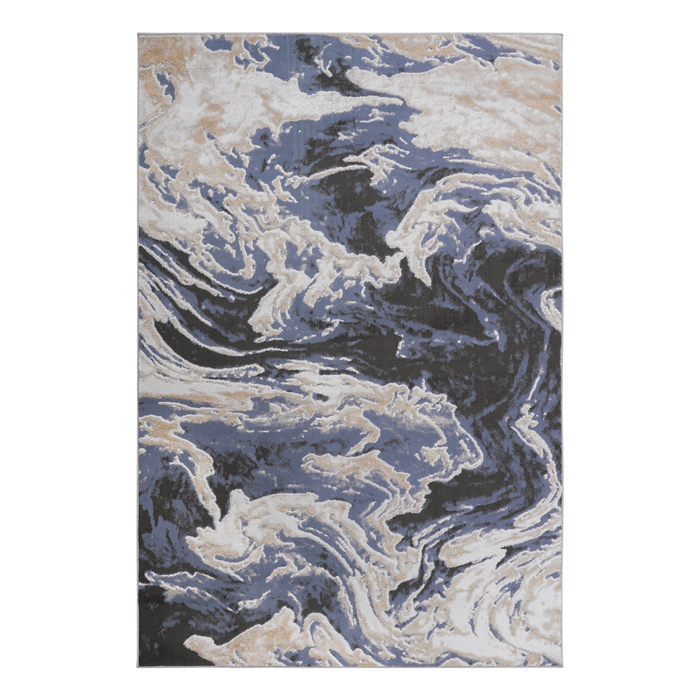 DTY Signature Collection 6X9 L.Blue /Abstract Non-Shedding Living Room Bedroom Dining Home Office Stylish and Stain Resistant Area Rug - DTYStore