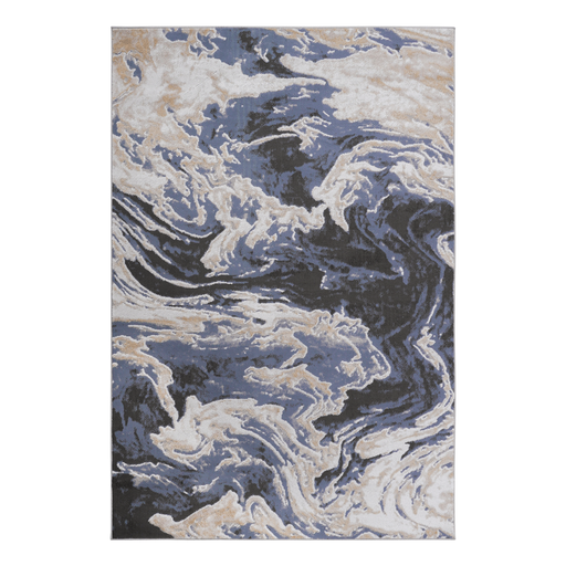 DTY Signature Collection 2X3 L.Blue /Abstract Non-Shedding Living Room Bedroom Dining Home Office Stylish and Stain Resistant Area Rug - DTYStore