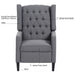 Manual Wing Chair Recliner - 27.16" Wide Comfort and Style for Your Living Space