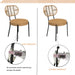 3 Pieces Of Luxury Outdoor Wicker Furniture - Patio Bistro Style Table And Chair Combination,Weather-resistant PE Wicker Weave, Stainless Steel Fame, Suitable For Garden, Terrace,Backyard Casua - DTYStore