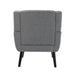Modern Soft Linen Material Ergonomics Accent Chair Living Room Chair Bedroom Chair Home Chair With Black Legs For Indoor Home - DTYStore