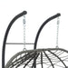 2 Persons Egg Chair with Stand Indoor Outdoor Swing Chair Patio Wicker Hanging Egg Chair Hanging Basket Chair with Stand for Bedroom Living Room Balcony - DTYStore