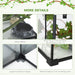 14 Gallon Reptile Glass Terrarium Tank with Decor Kit, Breeding Box Full View with Visually Appealing Sliding Screen Top for Lizards, Frogs, Snakes, Spiders, 20" x 12" x 14", Black - DTYStore