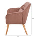 50 "W Love Seat, Comfy Loveseat Sofa with 2 Pillows, Small Couch 2-Seater Sofa for Living Room, Bedroom, Apartment, PINK