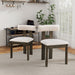 Wooden Dining Chairs Set of 2, Modern Boucle Upholstered Kitchen Side Chairs,Mid Century Modern Kitchen Chairs with Open Back Farmhouse Wooden Side Chairs for Dining Room,Living Room,Restaurant - DTYStore