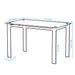 5-piece dining table set, dining table and chair