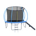 10FT Trampoline with Enclosure - Recreational Trampolines with Ladder and Anti Rust Coating, Pumpkin-shaped Trampoline with Slide and Basket Board, ASTM Approval Outdoor Trampoline for Kids - DTYStore