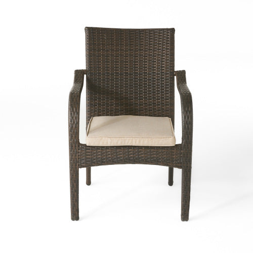 Outdoor Wicker Chairs, 56225.00CHRBRN KD, 4pcs - DTYStore