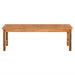 Modern Slat-Top Solid Wood Patio Bench - Brown - DTYStore