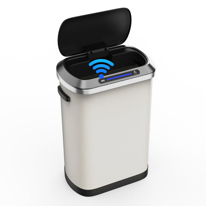 50L Smart automatic Trash Cans - Full Intelligent Sensor - White