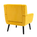 Modern Soft Velvet Material Ergonomics Accent Chair Living Room Chair Bedroom Chair Home Chair With Black Legs For Indoor Home