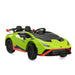 12V Battery Powered Ride On Car for Kids, Licensed Lamborghini, Remote Control Toy Vehicle with Music Player and LED Light