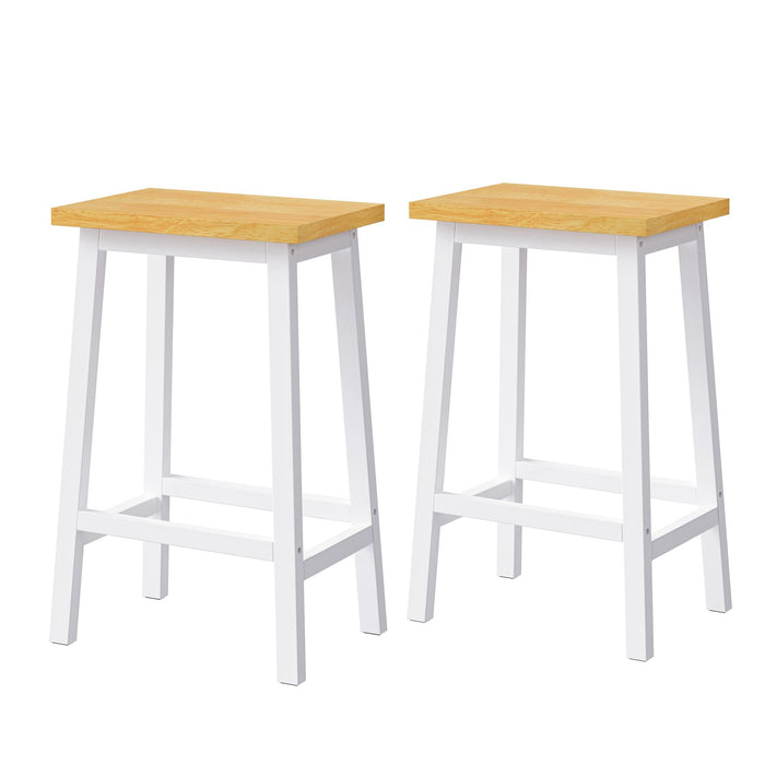 48inch Large Kitchen Island with 2 Bar Stools, Power Outlet, Door Internal Storage Rack, Kitchen Storage Cart on 5 Wheels with Drop Leaf, 5 Open Side Racks, 2 Drawers,for Kitchen,Dining Room,White - DTYStore