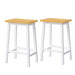 48inch Large Kitchen Island with 2 Bar Stools, Power Outlet, Door Internal Storage Rack, Kitchen Storage Cart on 5 Wheels with Drop Leaf, 5 Open Side Racks, 2 Drawers,for Kitchen,Dining Room,White - DTYStore