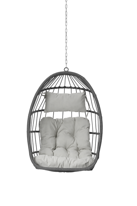 Outdoor Garden Rattan Egg Swing Chair Hanging Chair Wood - DTYStore