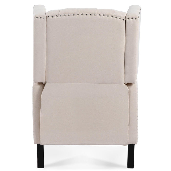 Manual Wing Chair Recliner - 27.16" Wide Comfort and Style for Your Living Space